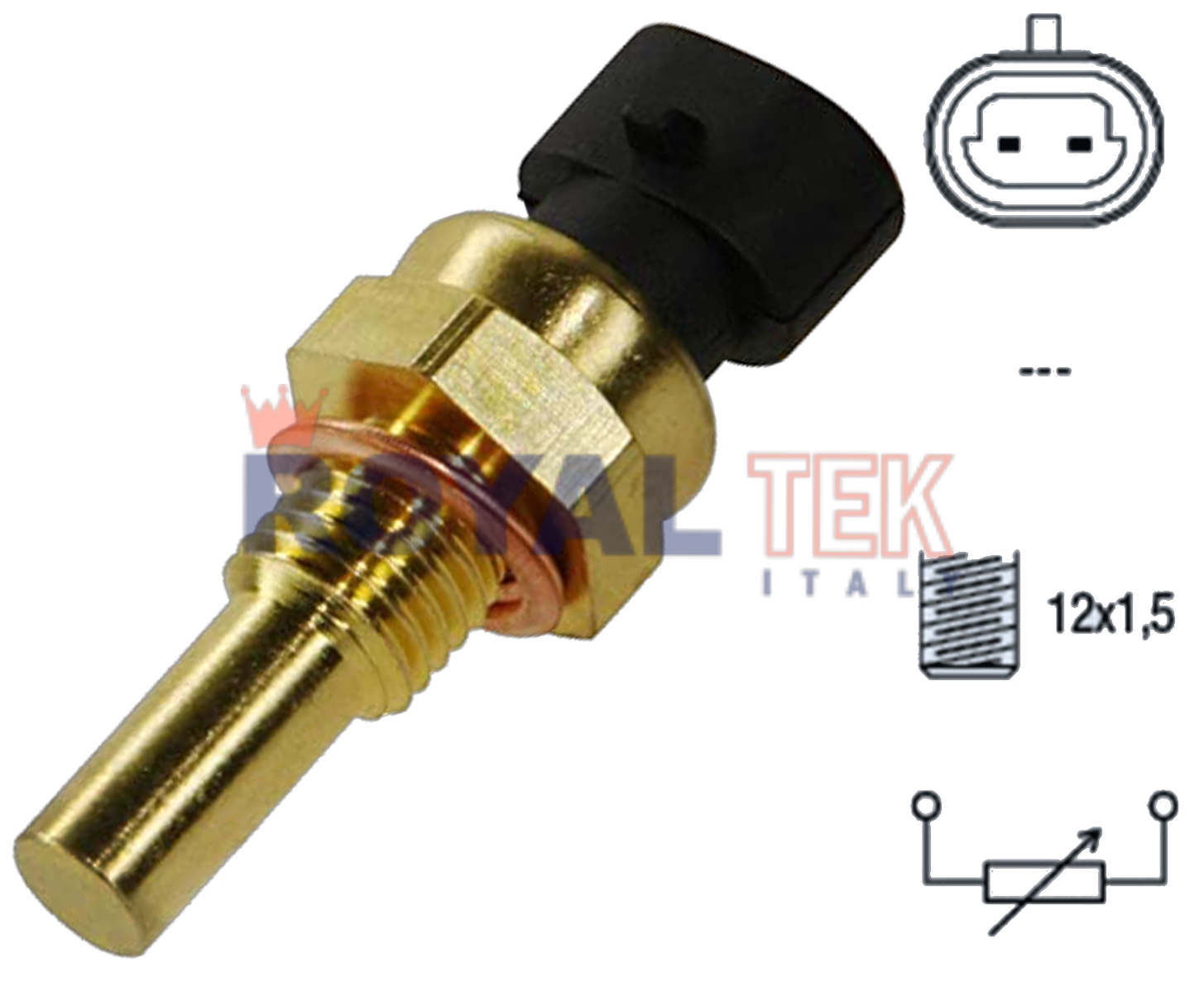 RT2607 - BULBO TEMP. CHEVROLET CORSA - SPIN - AGILE - OVALADO